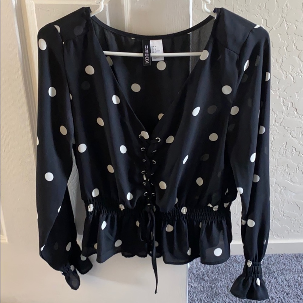 Super cute polka dot blouse
